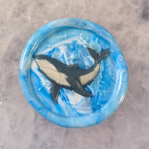 Breaching Whale wax seal