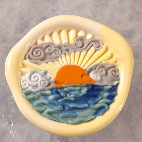Sunrise Seascape wax seal