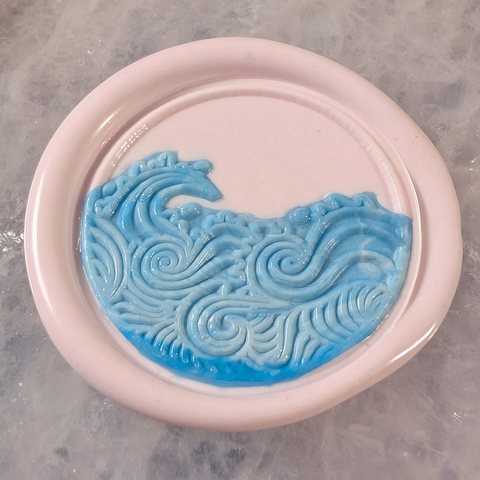 Great Wave (Dual Color) wax seal