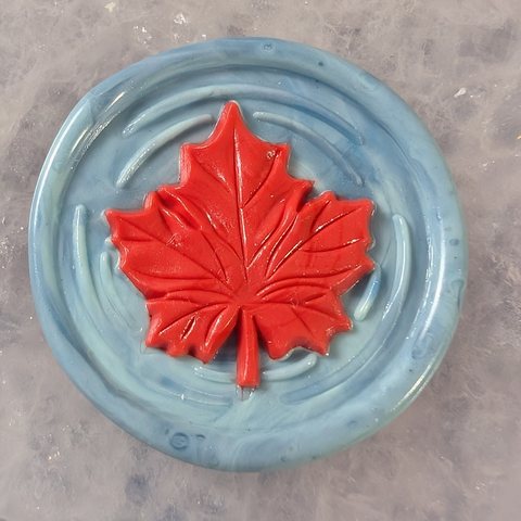 Floating Maple Leaf wax seal