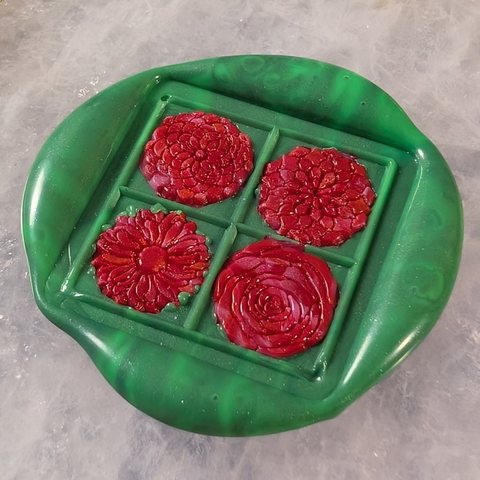 Quilted Blooms wax seal