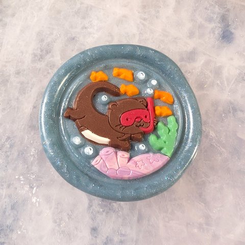 Snorkeling Otter wax seal
