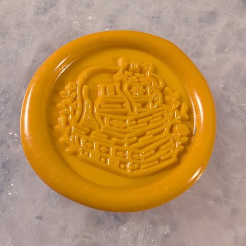 Bookstack Cat (One Color) wax seal