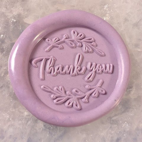 Thank You Sprigs (One Color) wax seal