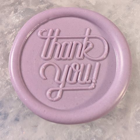 Thank You Script (One Color) wax seal