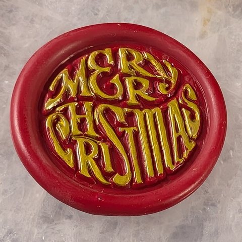 Merry Christmas (One Color & Inked) wax seal