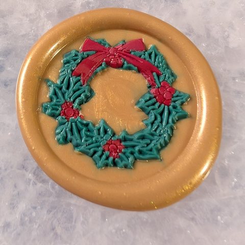 Wreath (Mulitcolored) wax seal
