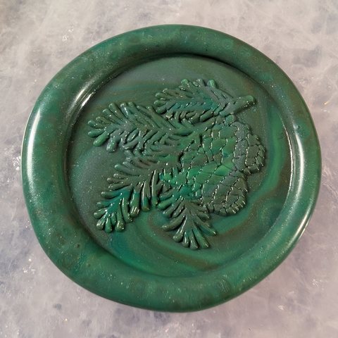 Pine Bough & Cones (One Color) wax seal