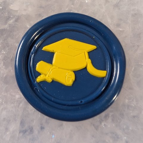Grad Cap (Dual Color) wax seal