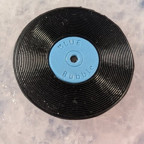 Vinyl Record (Blue Bubble) wax seal